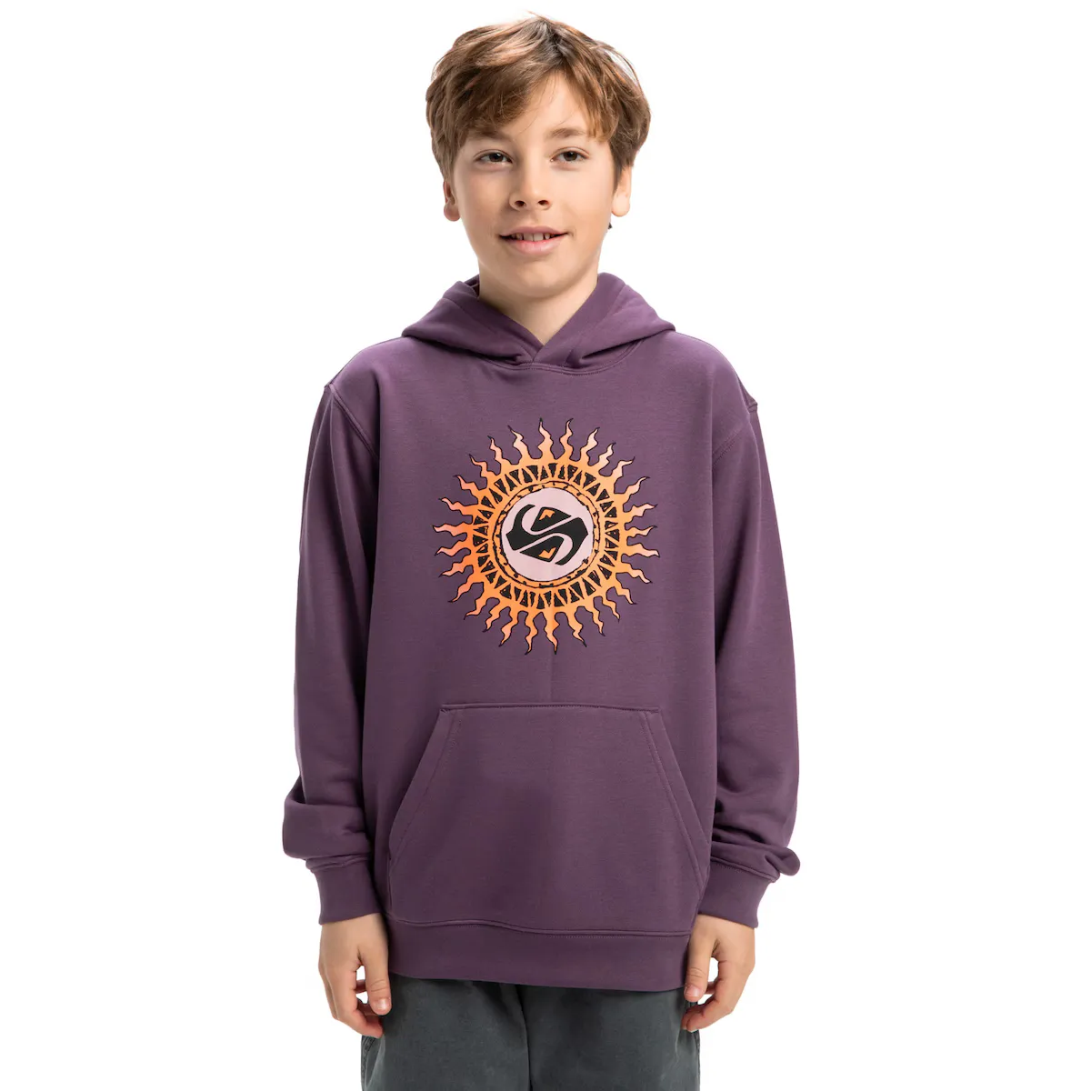 

Детская толстовка с рисунком Quiksilver, фиолетовый