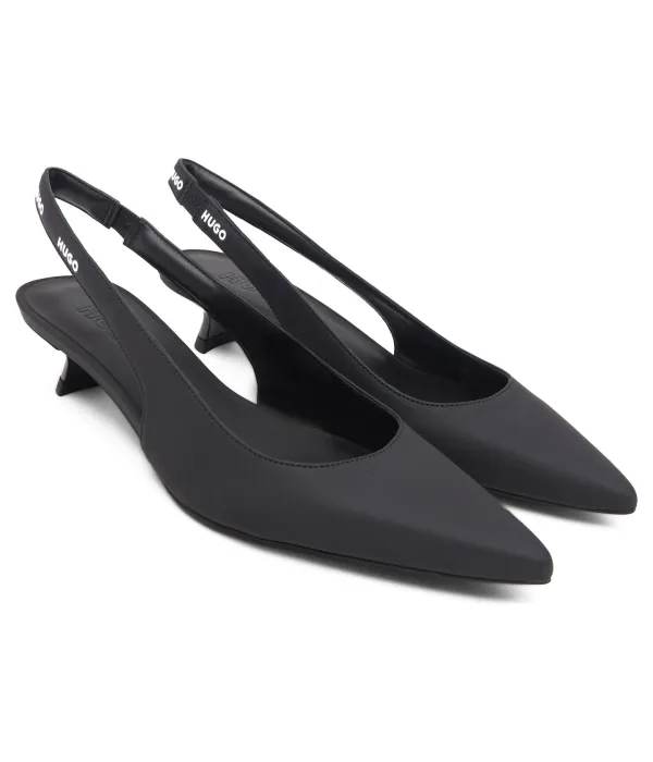 Туфли-Лодочки Alexis slingback35lg из кожи Hugo, черный — фото 3
