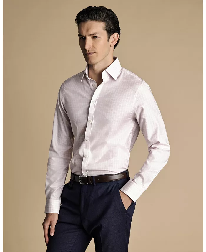 

Мужская классическая рубашка Slim-Fit Charles Tyrwhitt, розовый