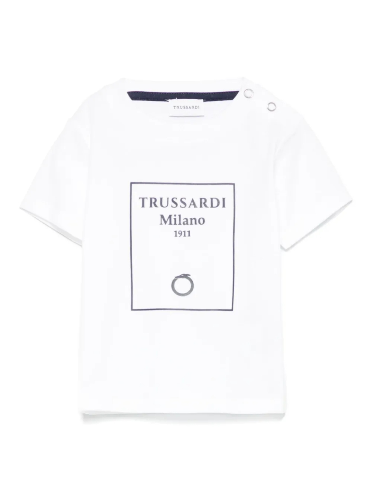

Футболка с логотипом TRUSSARDI JUNIOR, белый
