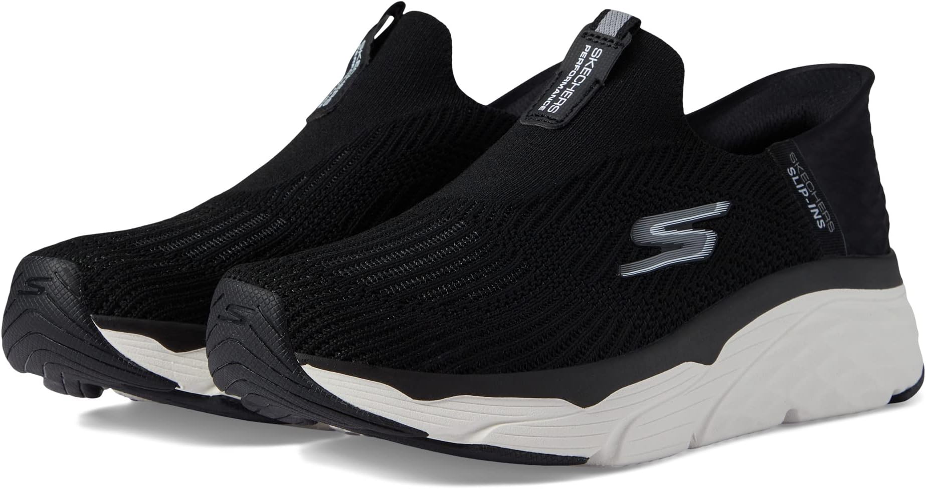 

Кроссовки Max Cushioning Elite Smooth Transition Hands Free Slip-Ins SKECHERS, цвет Black/White, Черный, Кроссовки Max Cushioning Elite Smooth Transition Hands Free Slip-Ins SKECHERS, цвет Black/White