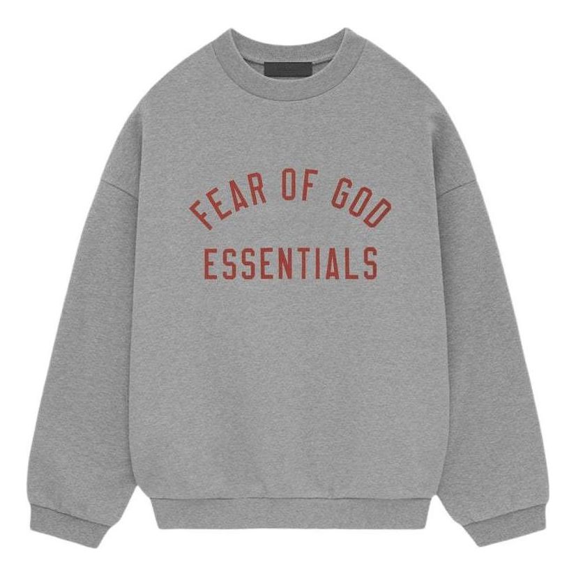 

Флисовая толстовка с круглым вырезом Fear of God Essentials, цвет «Темно-серый»