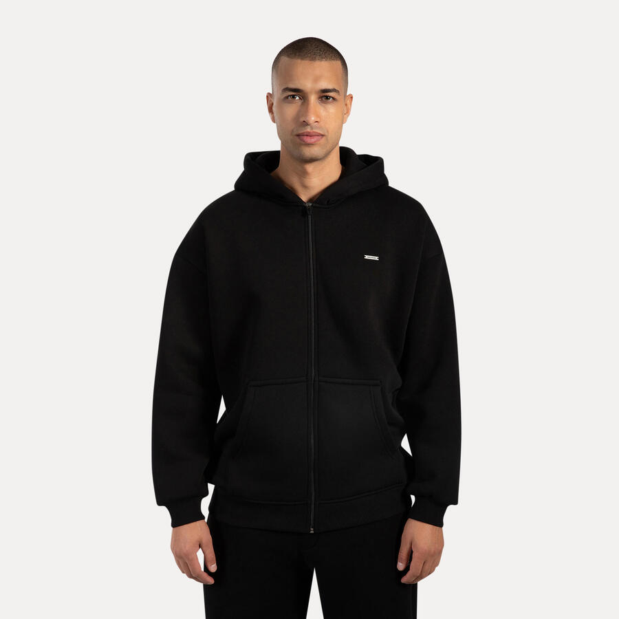 

SMILODOX Мужская толстовка с капюшоном на молнии Cedrik Black