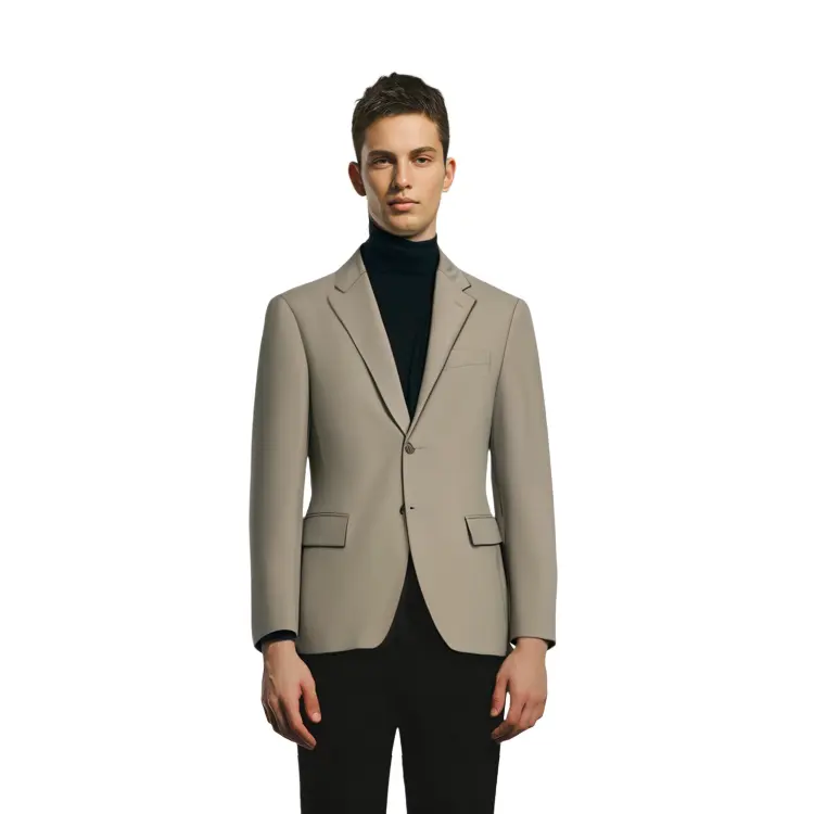 Мужской деловой костюм UNIQLO, цвет 32 dark beige — фото 4