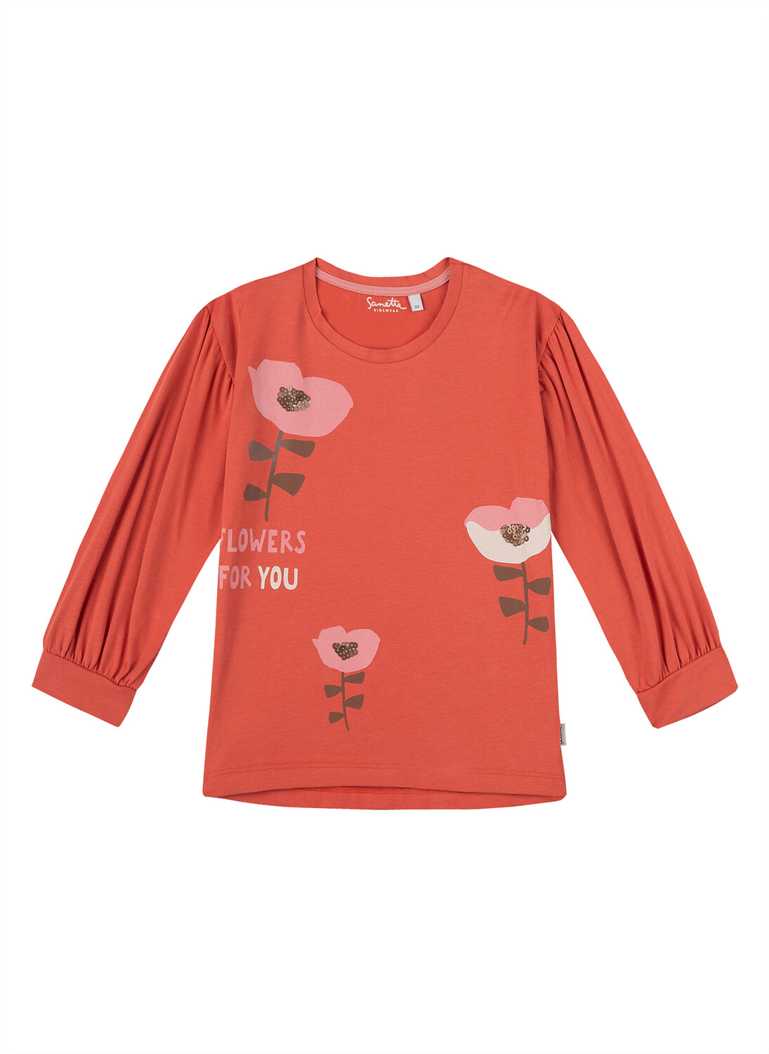 

Лонгслив Sanetta Langarmshirt, оранжевый