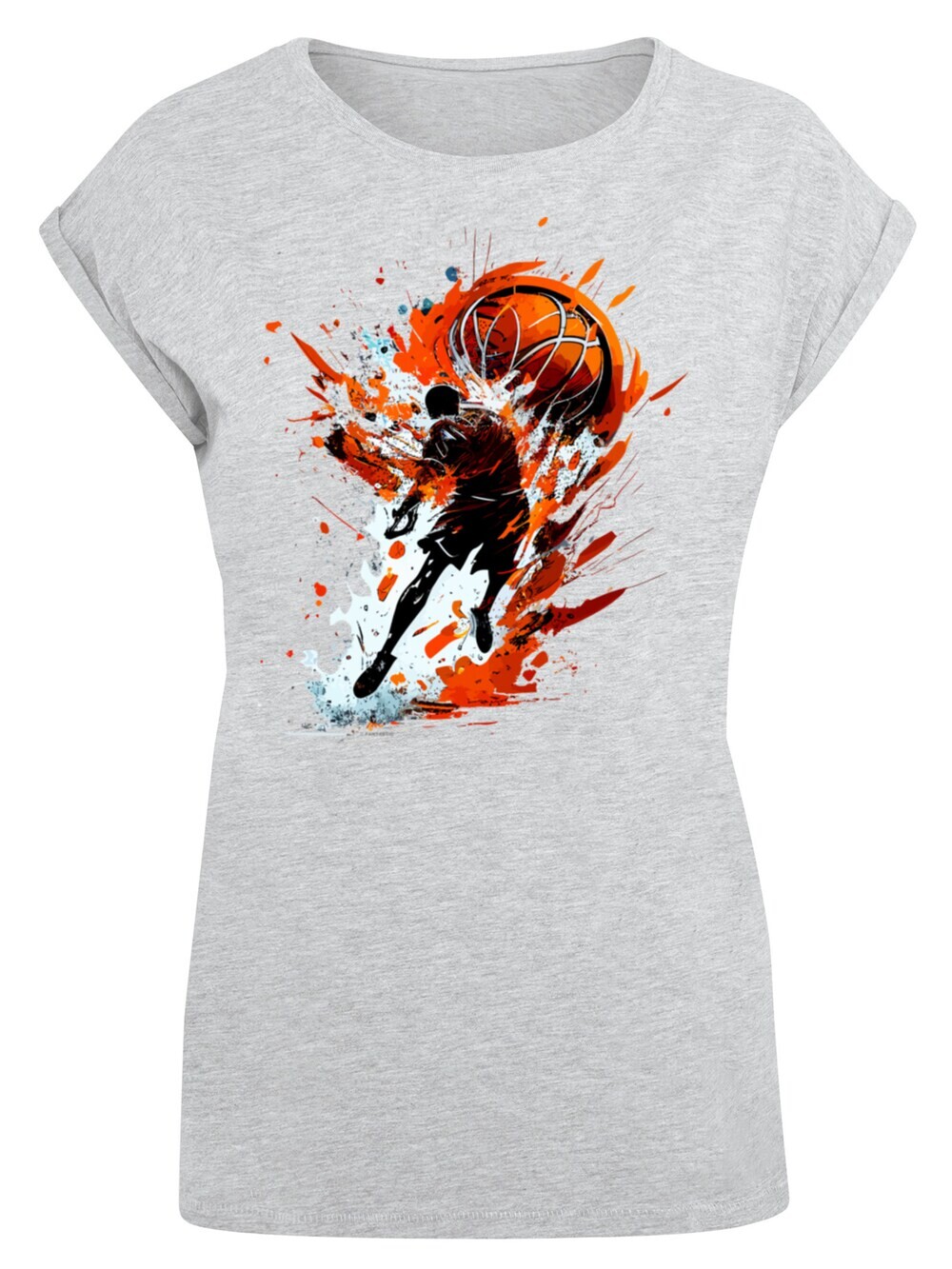 

Рубашка F4Nt4Stic Basketball Sports Collection Orange Splash, серый