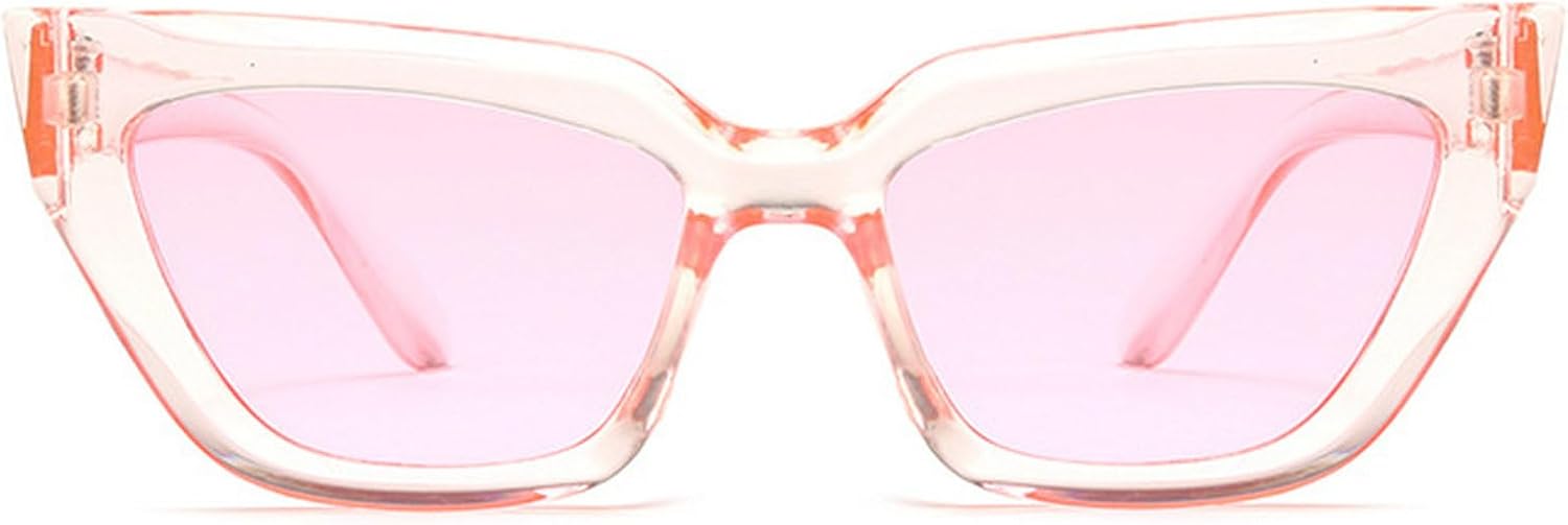 

Винтажные солнцезащитные очки «кошачий глаз» для женщин и мужчин, квадратная оправа, большие солнцезащитные очки, женские ретро-очки, модные женские солнцезащитные очки цвета шампанского mincl, Light Pink