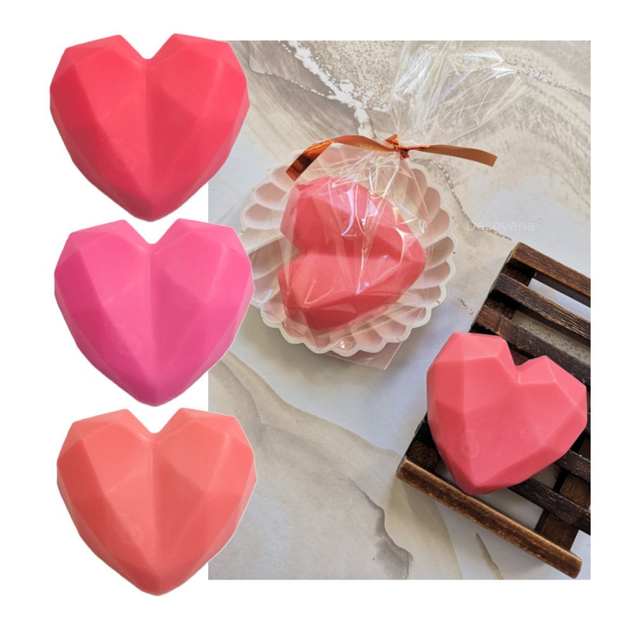 

Глицериновое мыло HEART geo 35г праздничный ПОДАРОК подарок ко Дню матери Бабушка Женщина Decovena