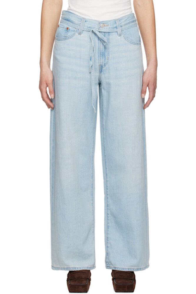 

Синие XL мешковатые прямые джинсы Linen+ Levi's