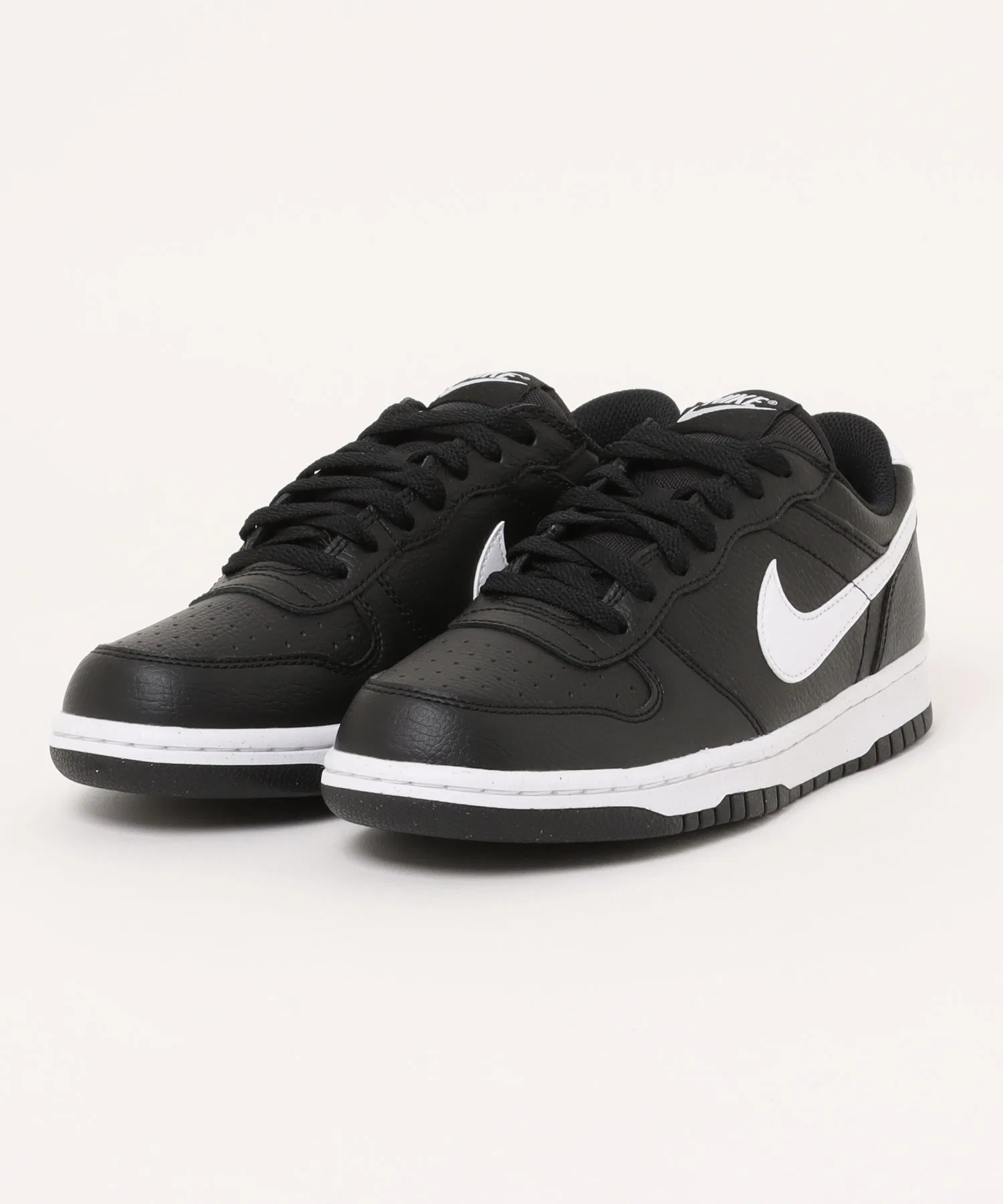 Мужские кроссовки NIKE BIG NIKE LOW бело-чёрные