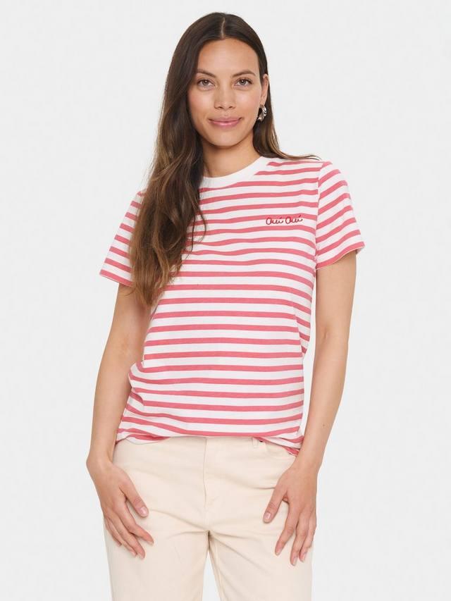 

Футболка Minka Oui Oui из хлопка в полоску Saint Tropez, Fruit Dove Ice