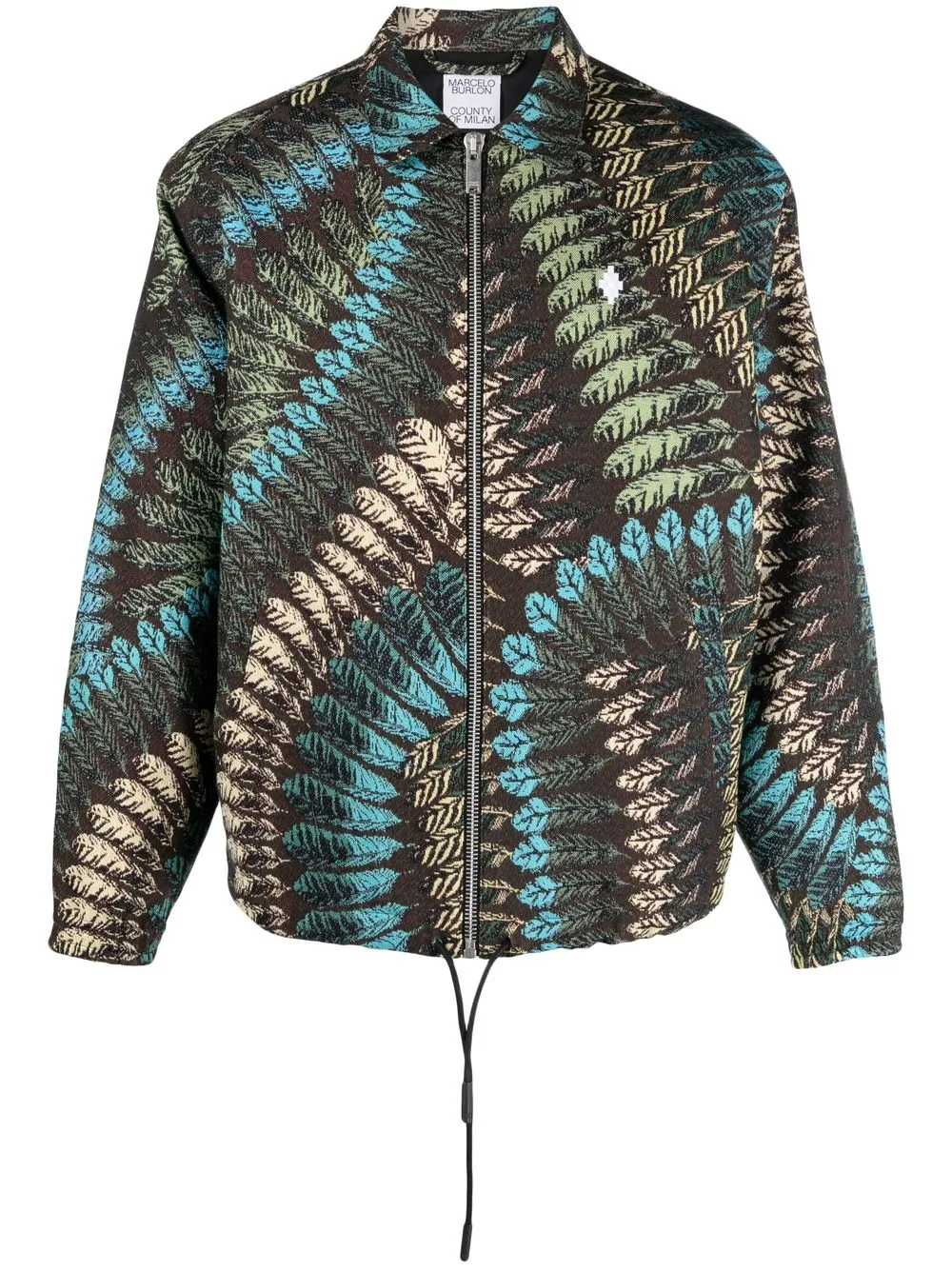 

Жаккардовый бомбер Marcelo Burlon County of Milan, коричневый