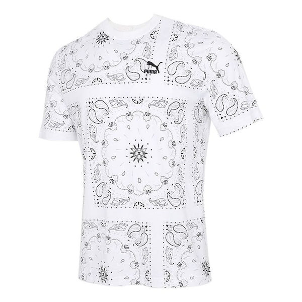 

Футболка ob all over print t-shirt 'white' Puma, белый