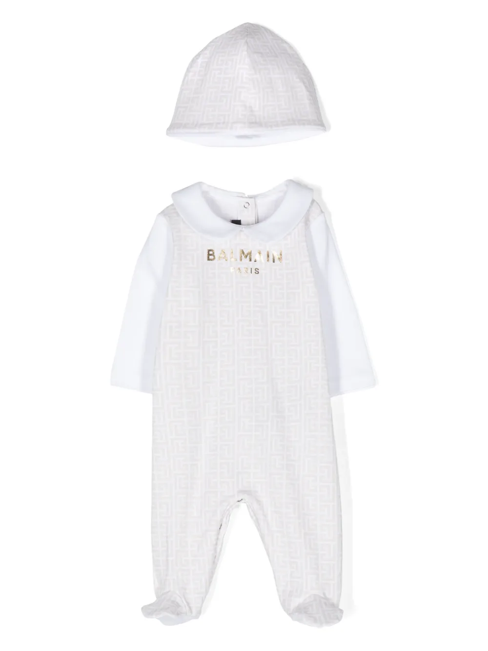 

Пижама с монограммой PB Balmain Kids, нейтральный