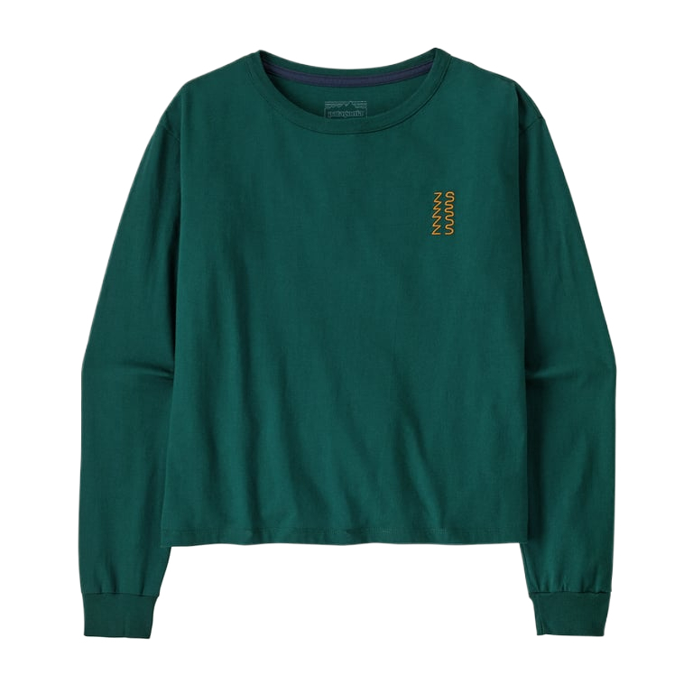 

Футболка с рукавом дроп-шоулдер женская Patagonia, зеленый