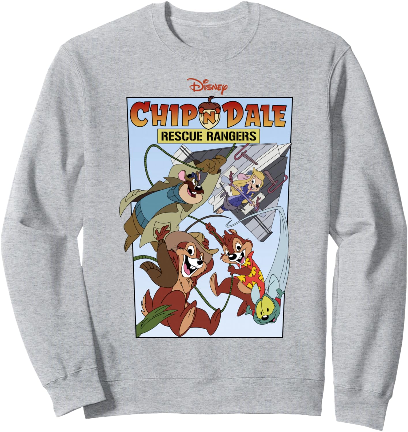 

Толстовка с изображением постера Disney «Чип и Дейл: Спасатели» (групповое фото), серая, Серый, Толстовка с изображением постера Disney «Чип и Дейл: Спасатели» (групповое фото), серая