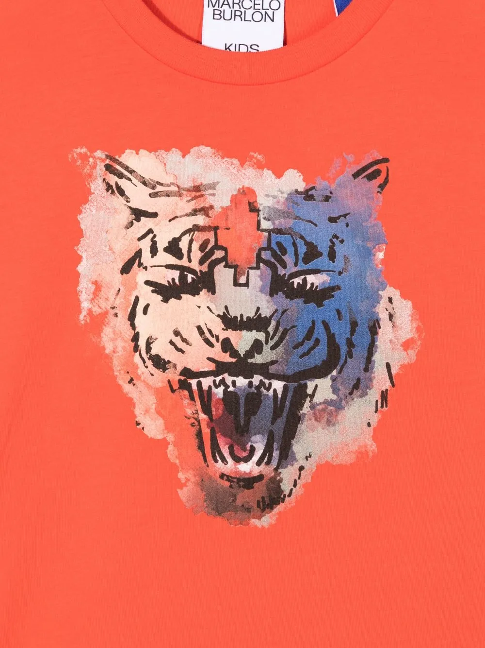Футболка с принтом Marcelo Burlon County Of Milan Kids, красный — фото 3