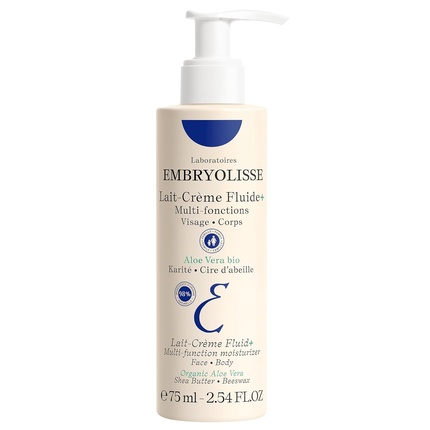 

Embryolisse Lait Creme Жидкий крем для лица и тела Легкий увлажняющий крем с маслом ши и алоэ вера, 2,54 жидких унции