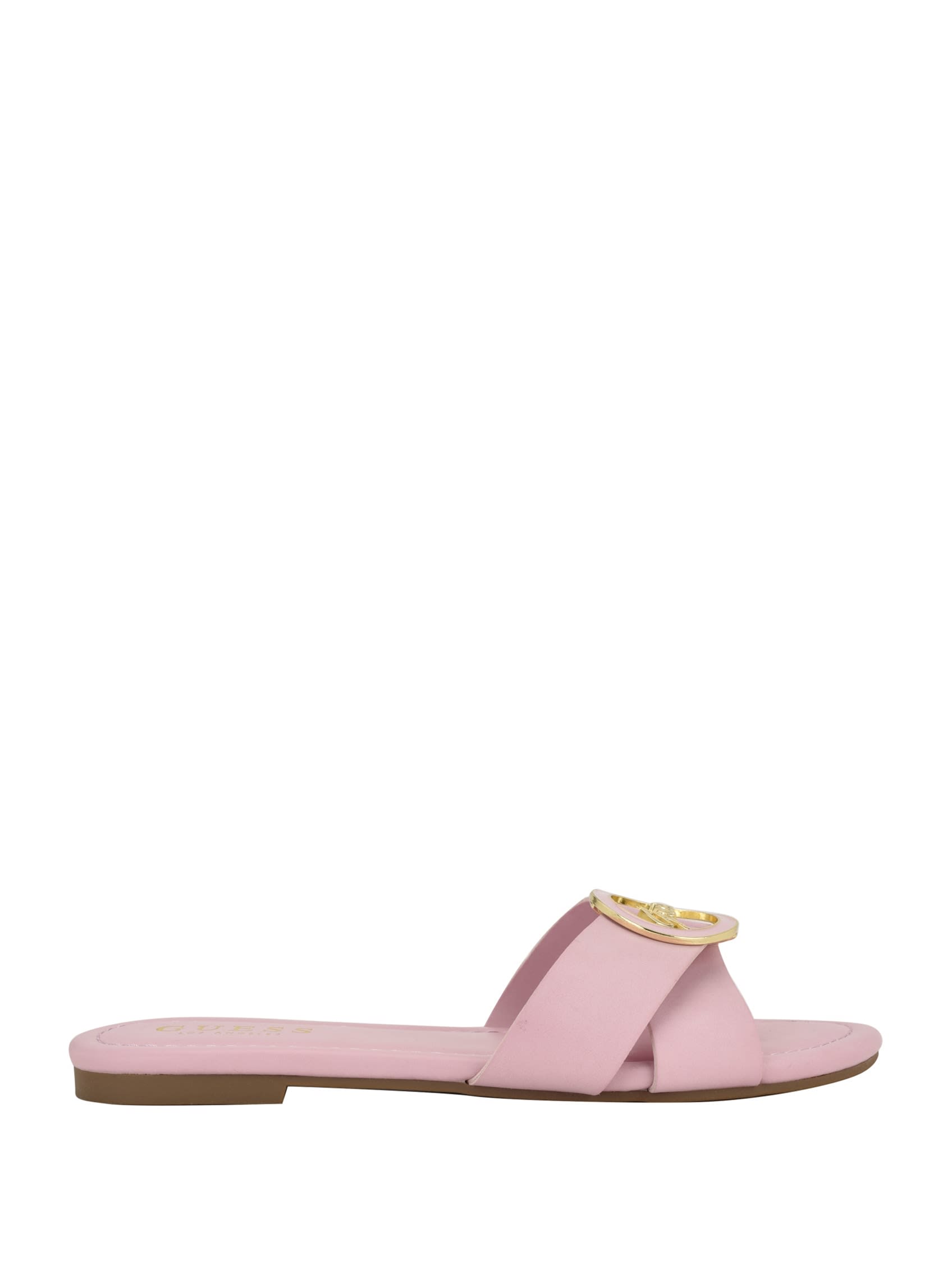 Сандалии Lydia Signature Slide Guess Factory, слоновая кость — фото 3