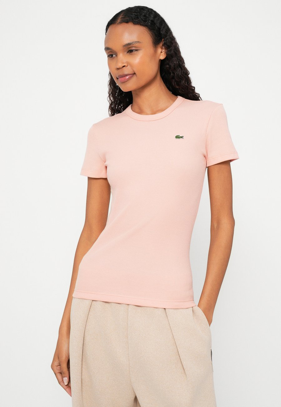 Футболка Lacoste Basic T-shirt Miami/Light Pink — фото 4