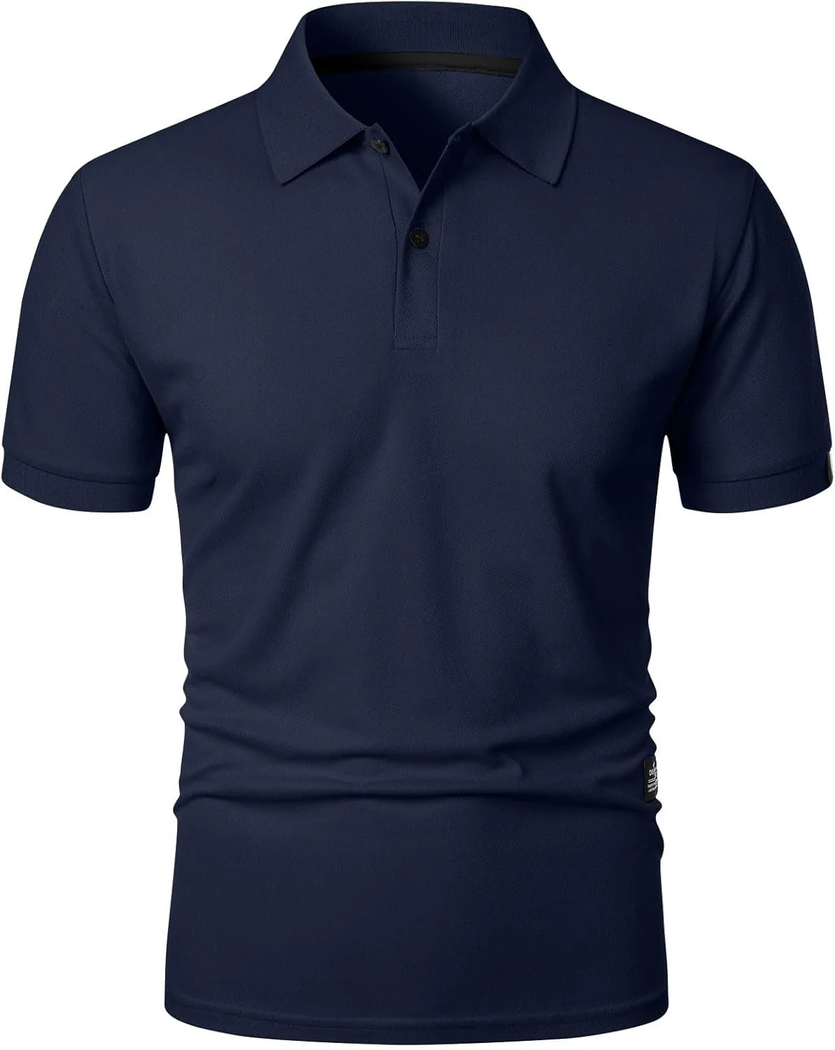 Мужская поло Slim Fit с коротким рукавом из эластичного хлопка — фото 3