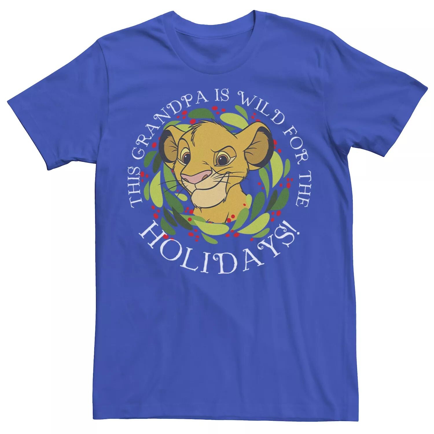 

Мужская праздничная футболка The Lion King Simba Grandpa Wild Disney
