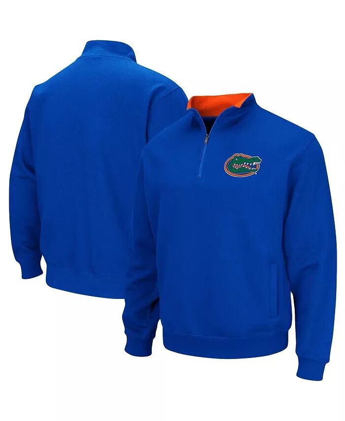 

Мужская толстовка Royal Florida Gators Big and Tall Tortugas с застежкой-молнией на четверть Colosseum