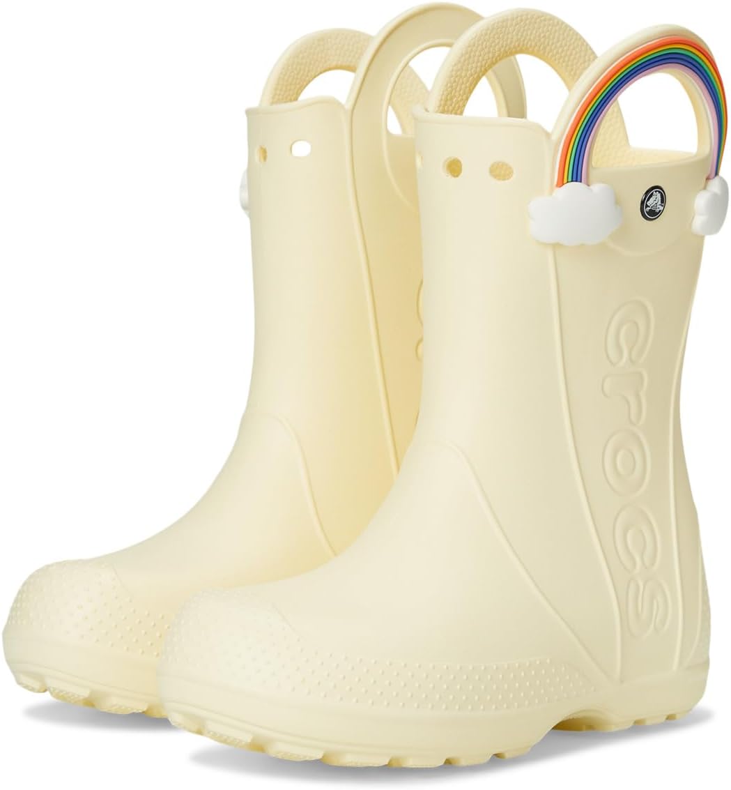 

Ботинки Crocs Kids Handle It Rain Boots, цвет Buttercream/Rainbow