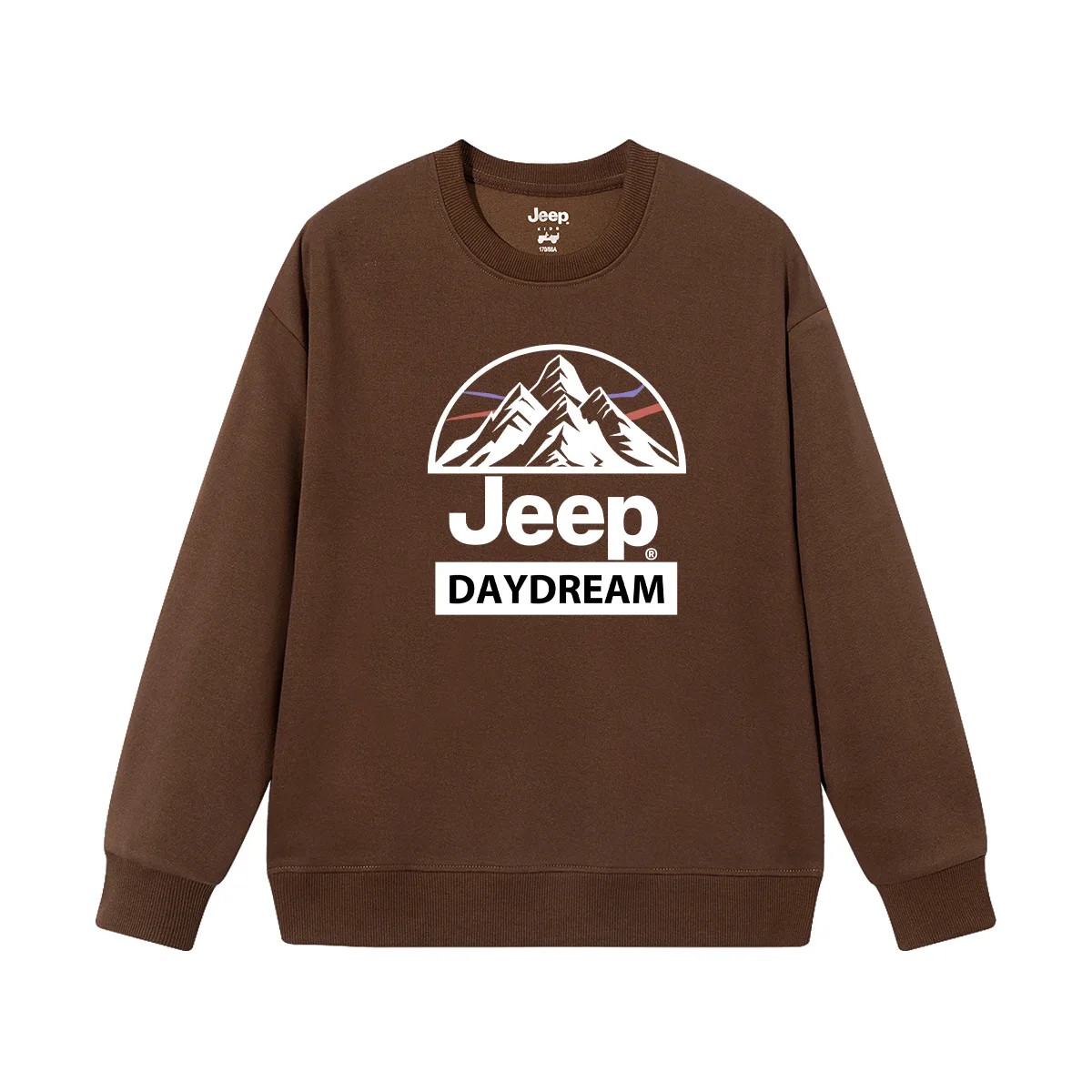 Толстовка с круглым вырезом для школьников Jeep, Coffee