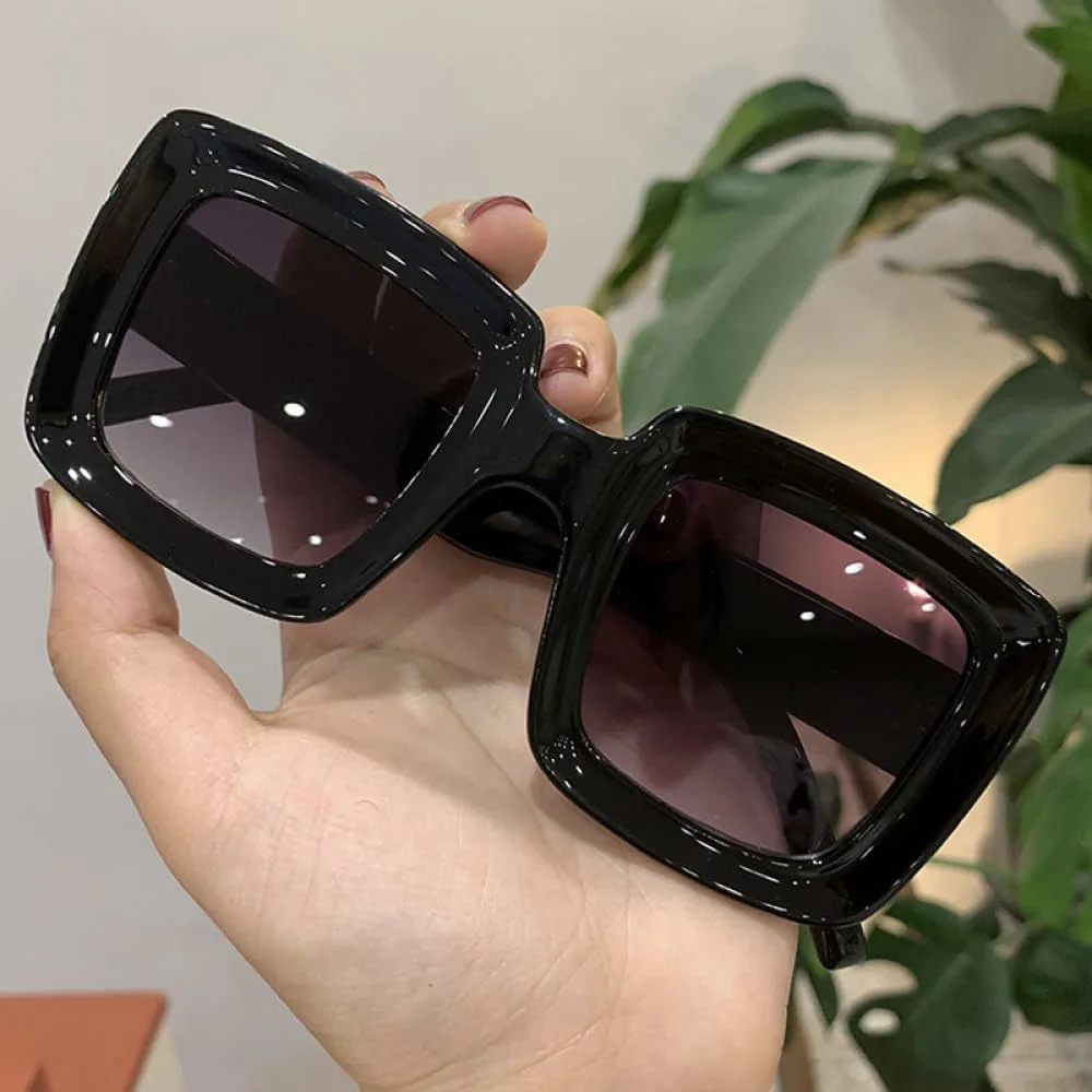 

Солнцезащитные очки в стиле панк, квадратные, женские и мужские, модные, разноцветные, в стиле стимпанк, с защитой от УФ-излучения UV400, L20952 generic, Brown-brown