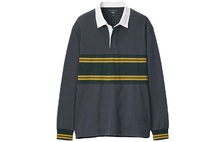 

Мужская рубашка поло UNIQLO, цвет Asphalt Gray