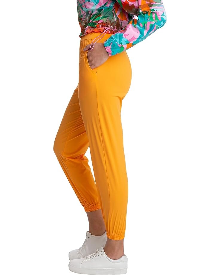 

Брюки Juicy Couture Tech Jersey Joggers, цвет Tangerine Dream