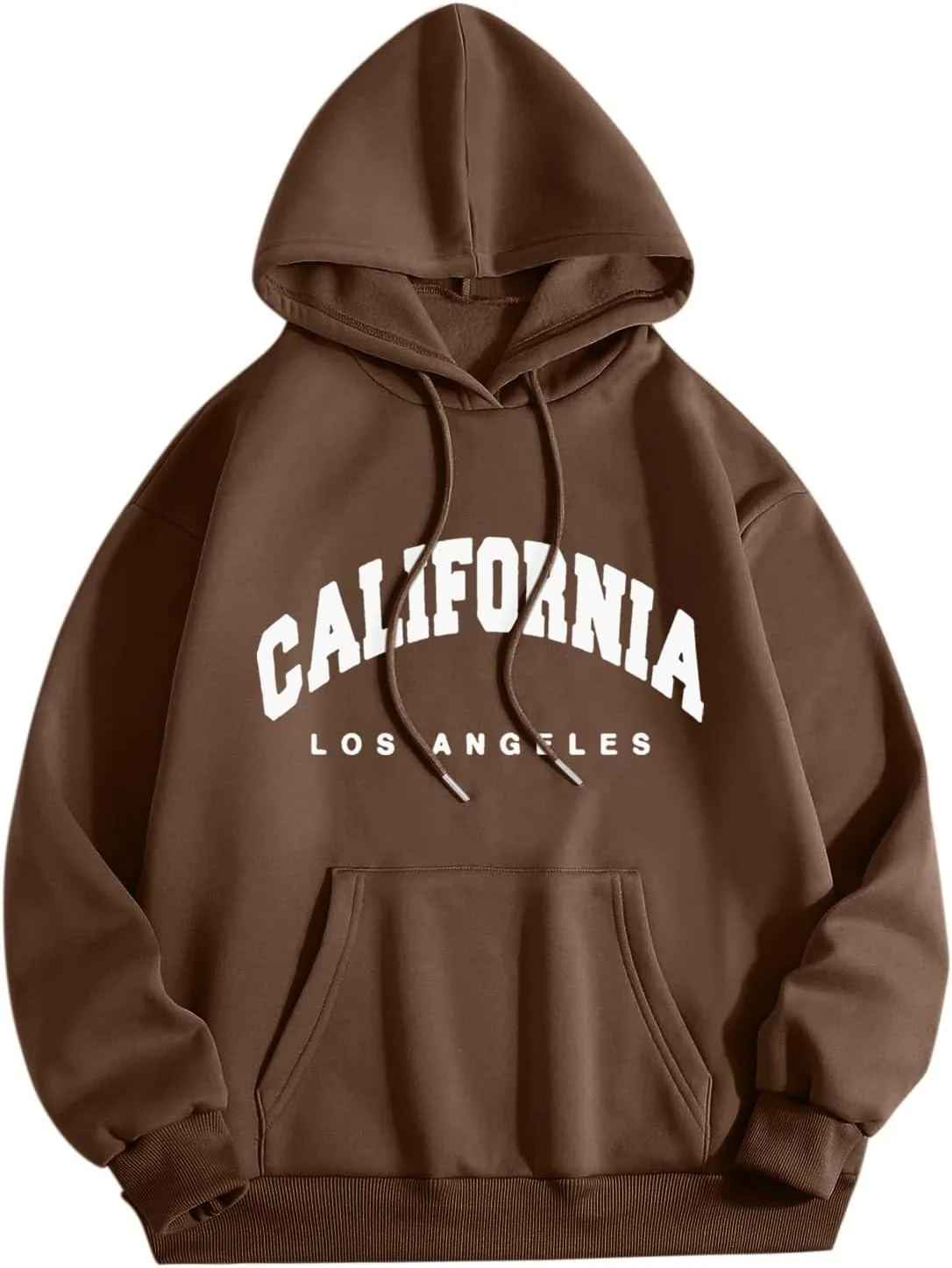 Толстовка с капюшоном Los Angeles California College Anime Graphic Vintage Preppy