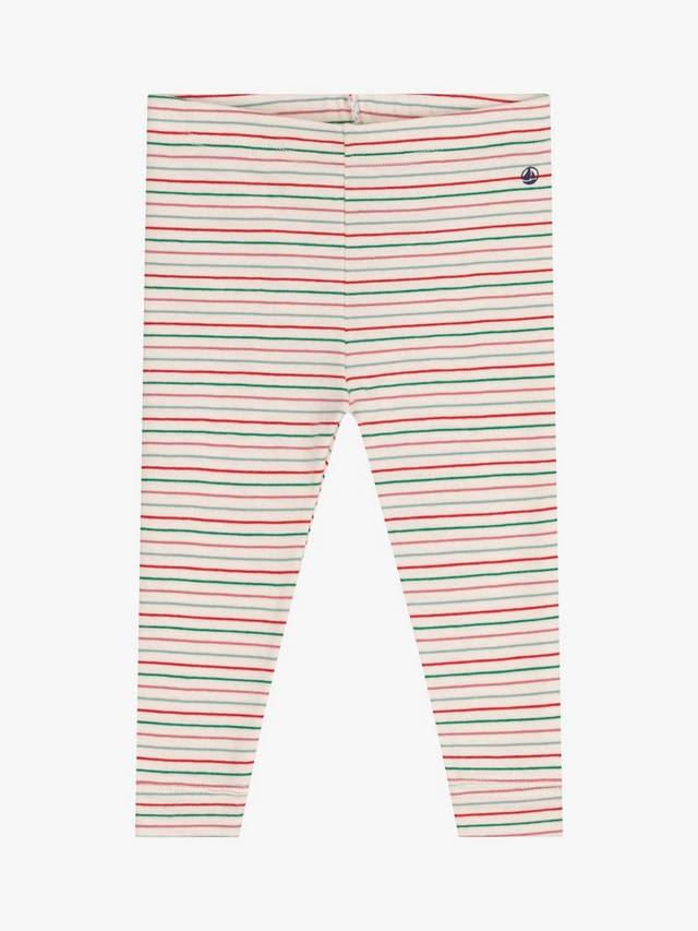 

Детские хлопковые леггинсы в полоску Petit Bateau, цвет Avalanche/Multico