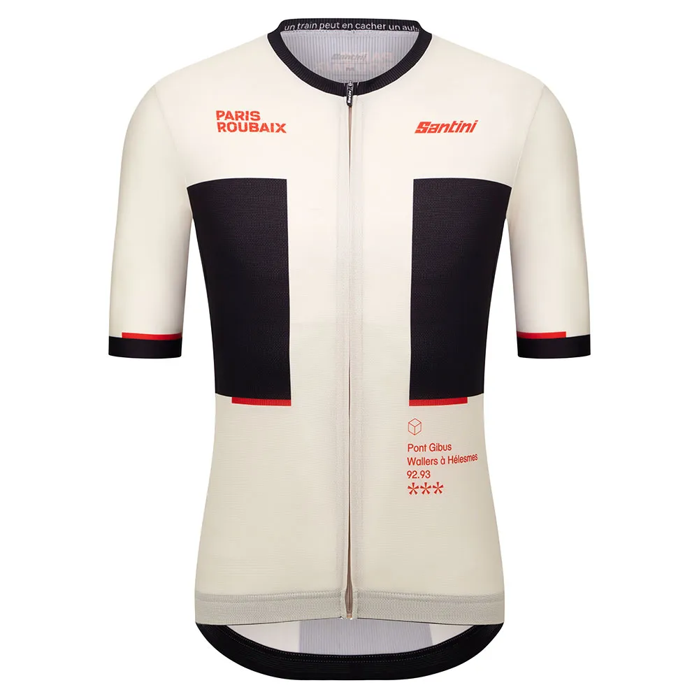 

Джерси Santini Paris-Roubaix 2025 short sleeve, бежевый