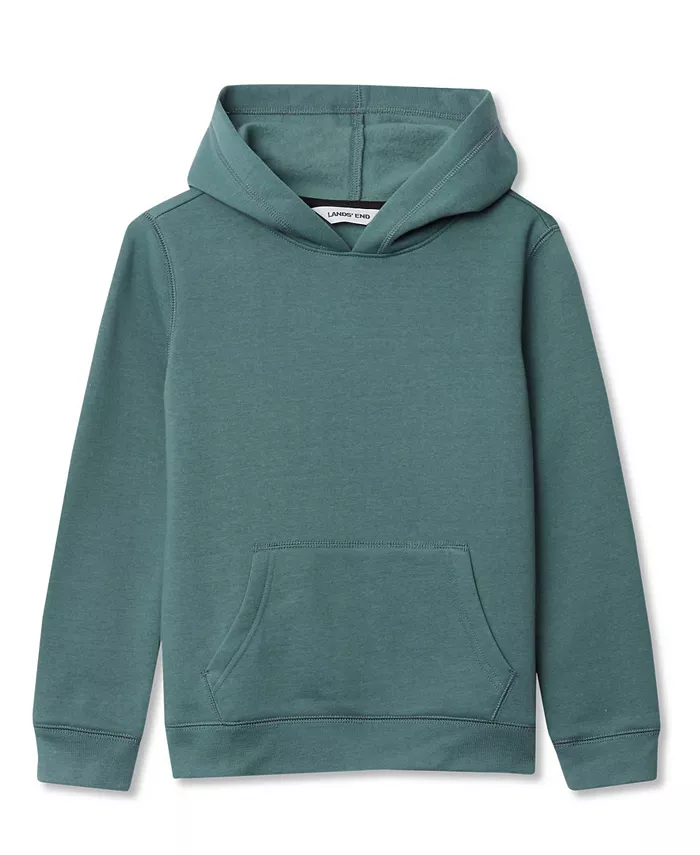 

Флисовая толстовка с капюшоном для девочек Lands' End, зеленый