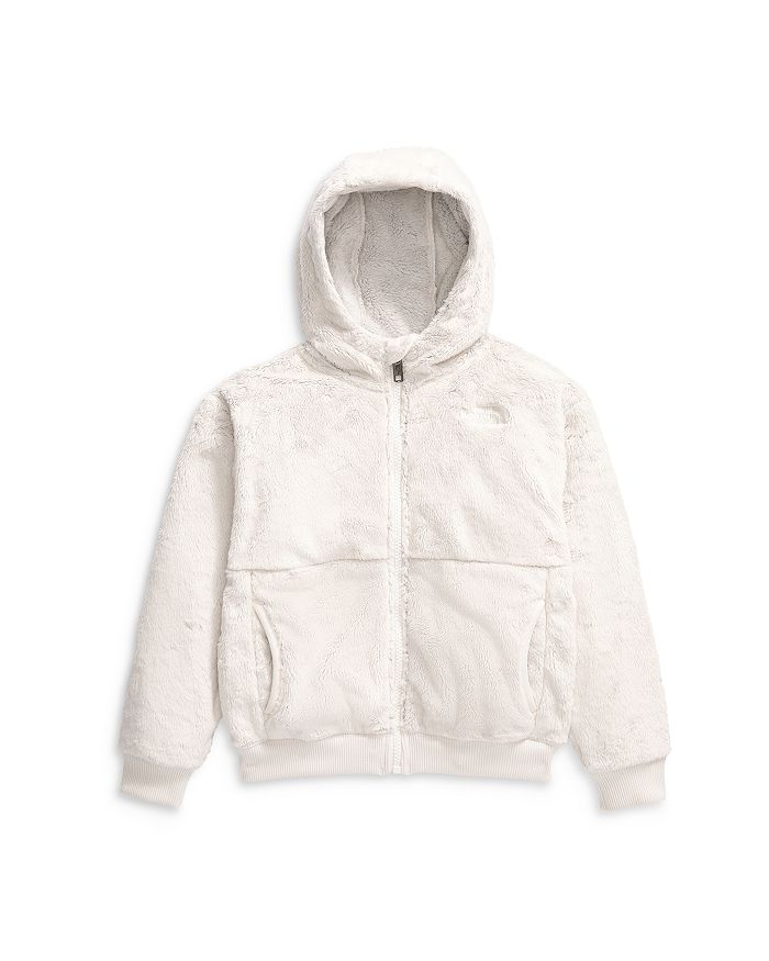 

Толстовка с капюшоном Osito Fleece свободного кроя с застежкой-молнией унисекс для маленьких детей The North Face, белый