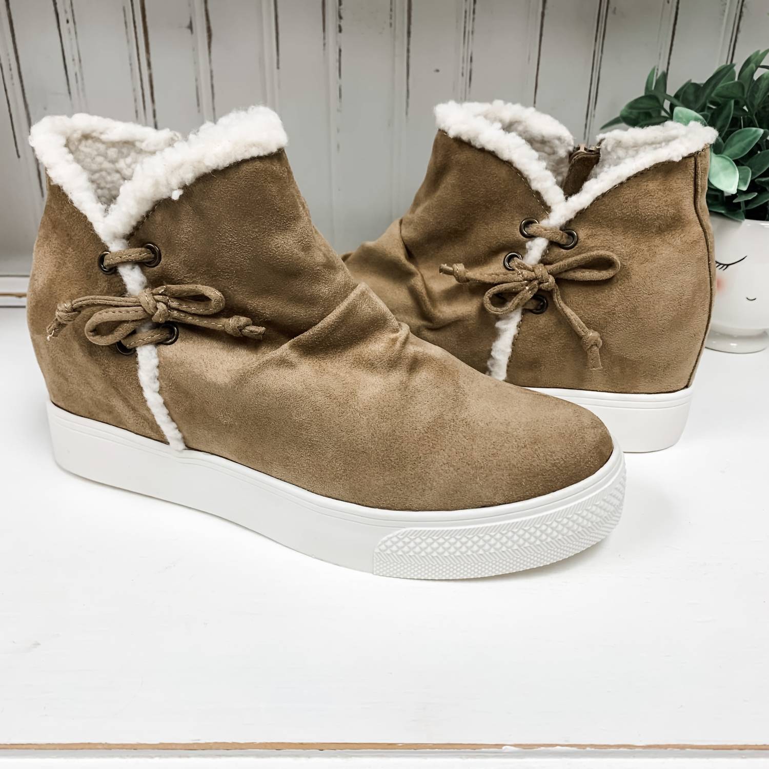Jayden женские ботильоны на платформе в цвете таупе Very G, Taupe — фото 3