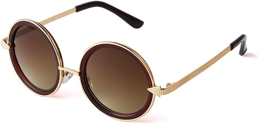 

Солнцезащитные очки в стиле ретро-панк 2027 года, круглые, стильные, женские, из сплава, разноцветные, с линзами, защищающими от УФ-излучения UV400, для лета MTZJH, C2