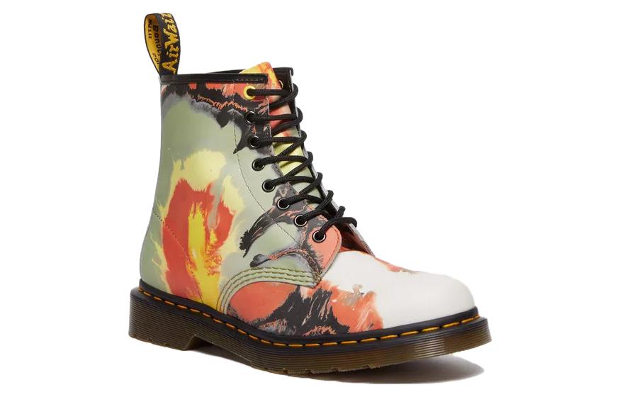 Мужские ботинки Dr. Martens 1460 x Tate Decalcomania кожаные с принтом, мультиколор — фото 3