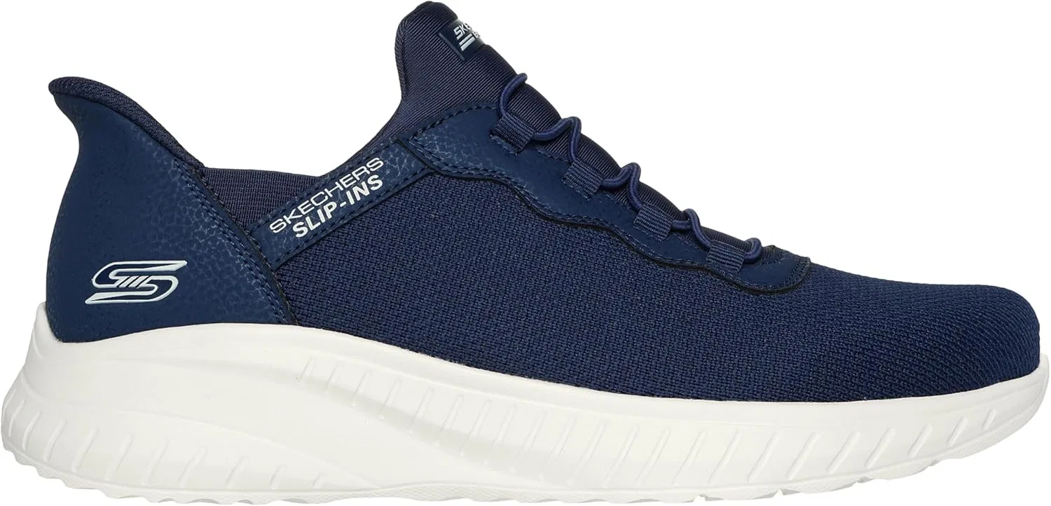 Skechers Hands Free Slip-ins Bobs Squad Chaos - Цветные женские кроссовки, Navy — фото 4