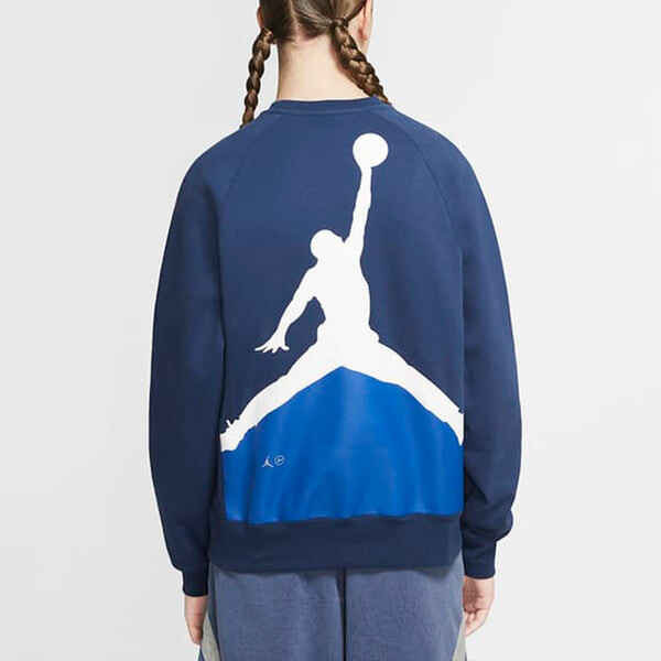Толстовка Air Jordan x Fragment Design FW Sweatshirts Men Blue, синий — фото 2