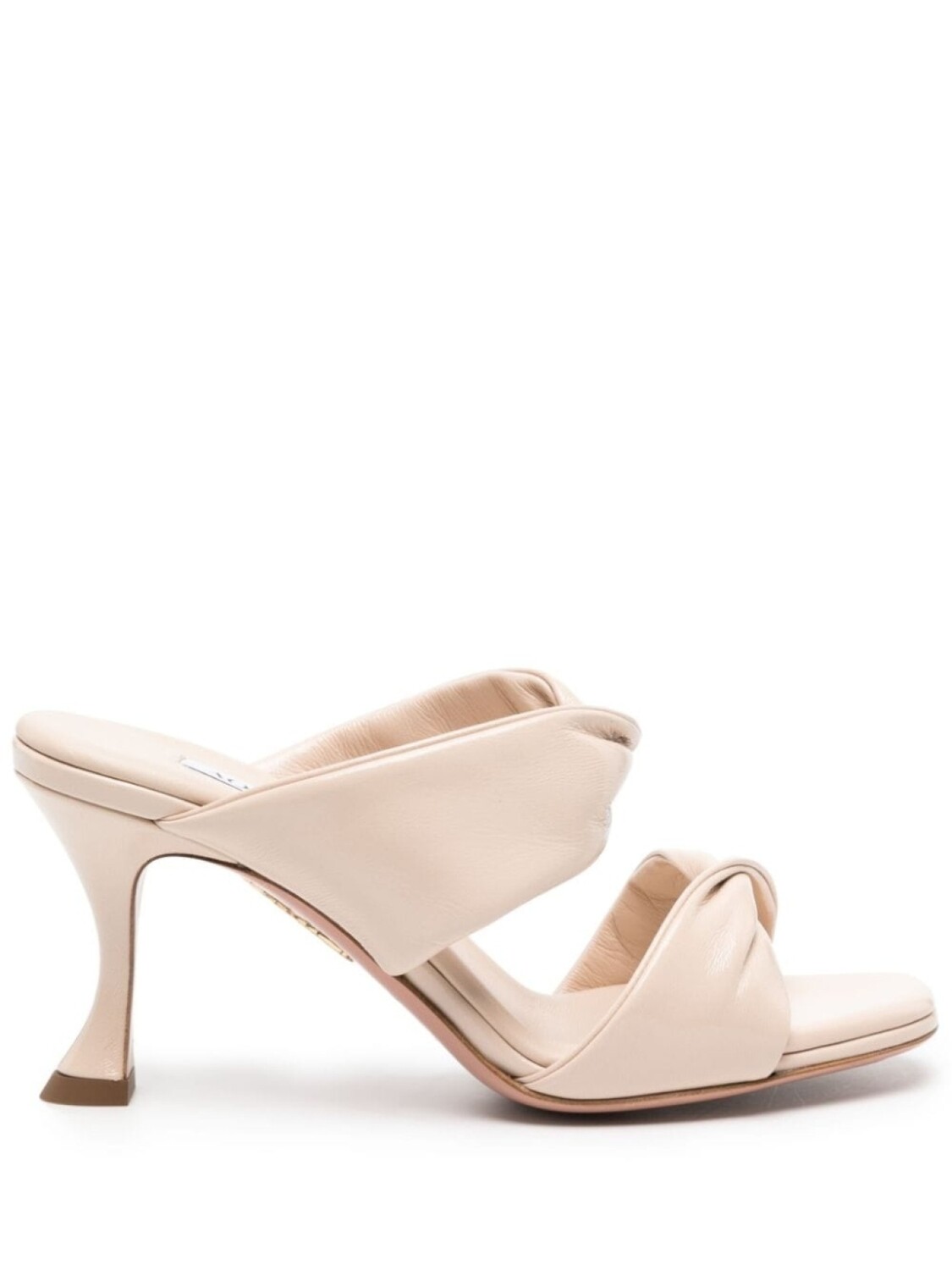 

Aquazzura мюли Twist 95, нейтральный цвет