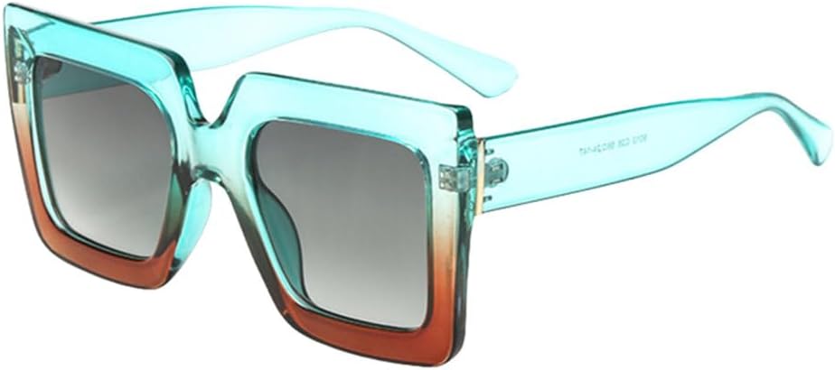 

Квадратные солнцезащитные очки большого размера для женщин, ретро-очки, модные солнцезащитные очки с плоской верхней частью, градиентные солнцезащитные очки, винтажные очки для женщин generic, C1-26721