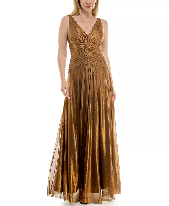 

Женское платье с заниженной талией и V-образным вырезом Taylor