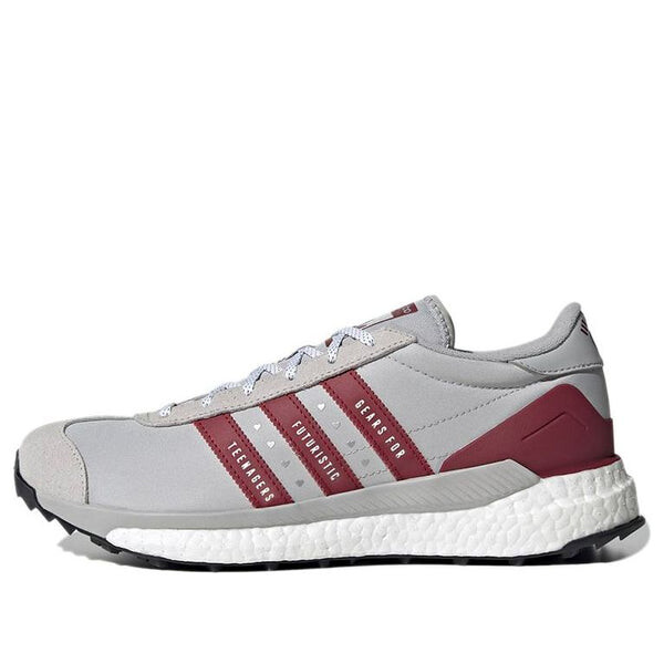 

Кроссовки human made x country free hiker 'grey burgundy' Adidas, серый