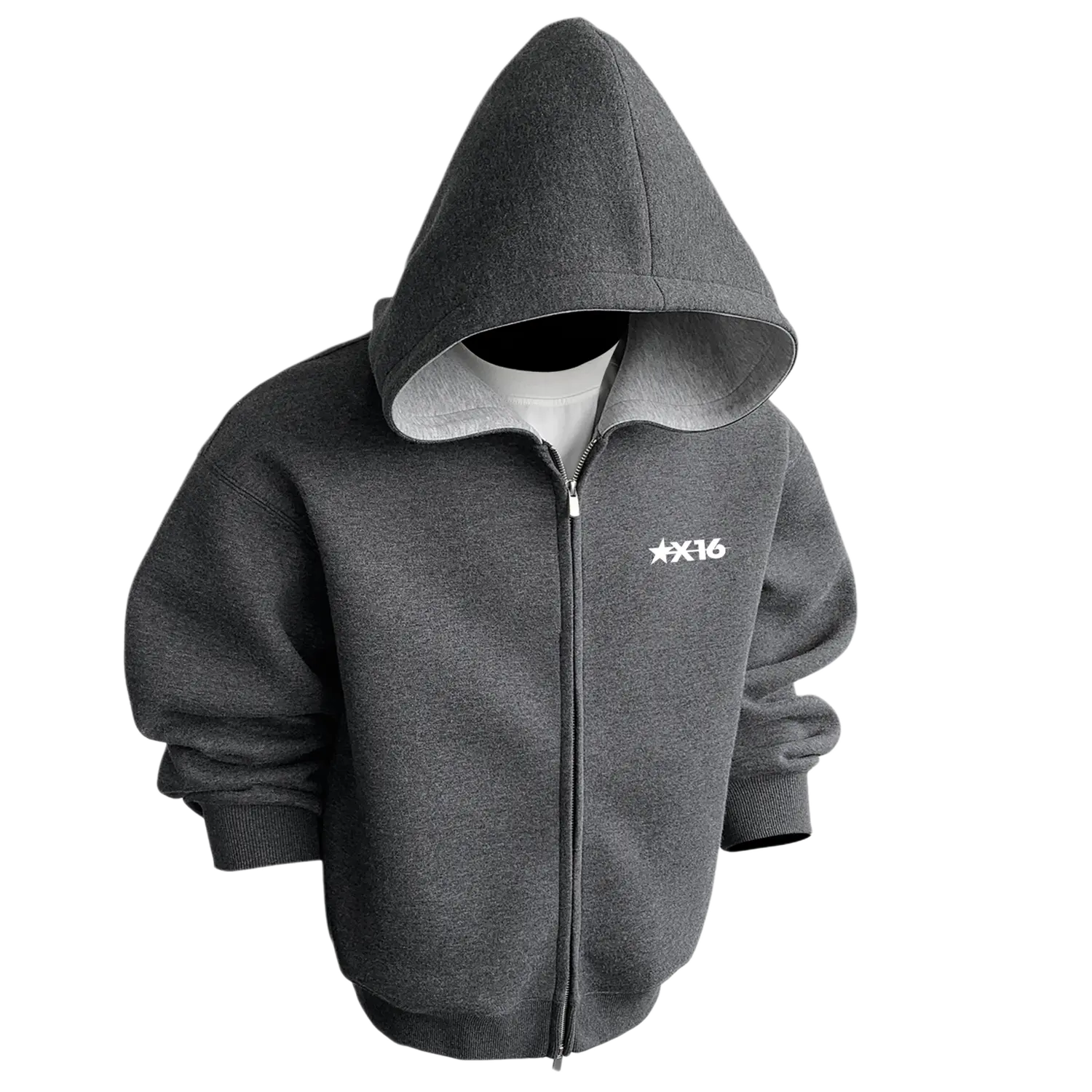 

Унисекс худи с капюшоном, средний размер, прочее X1617, темно-серый sweatshirt