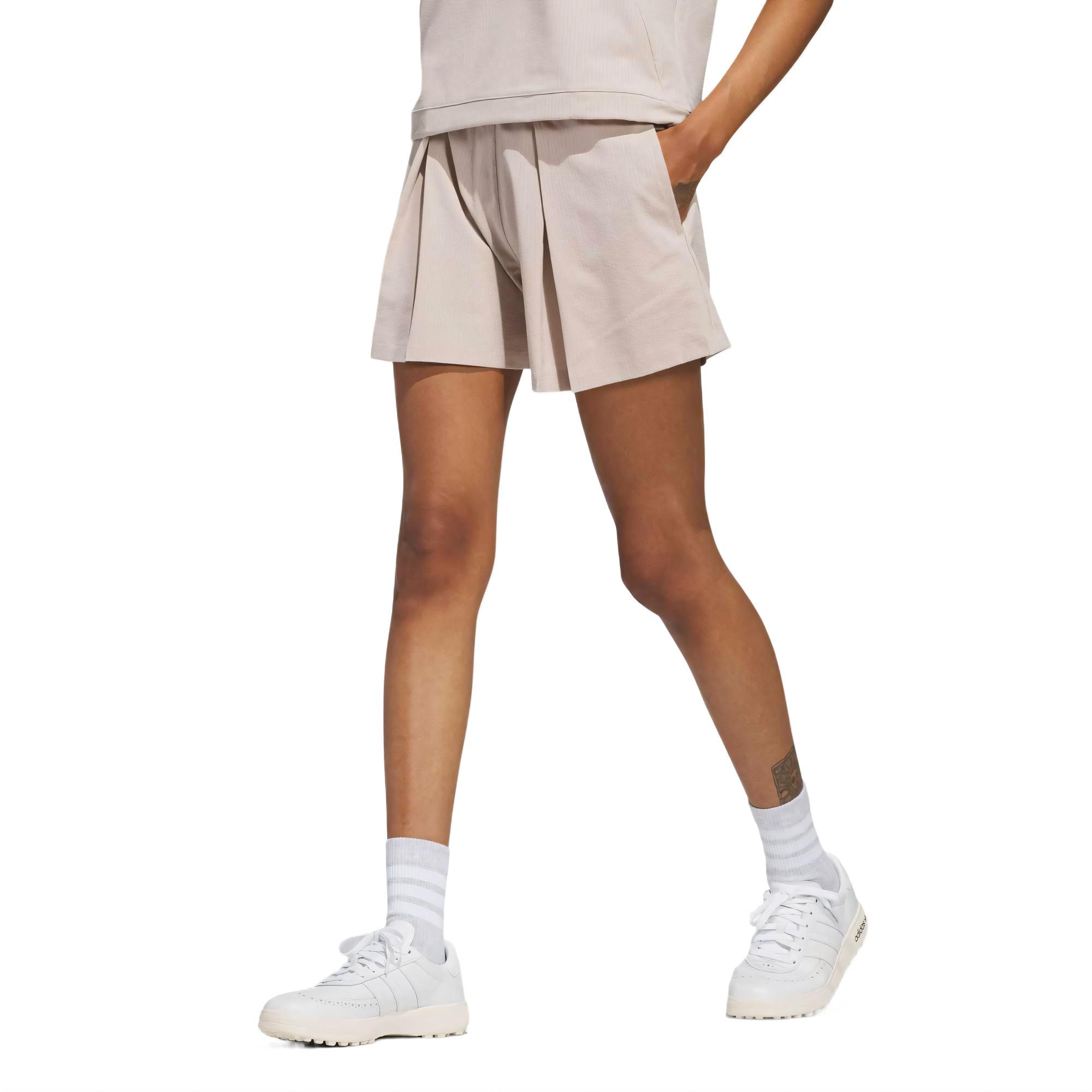 Женские повседневные плиссированные шорты Wonder Taupe Adidas, Wonder Taupe — фото 3