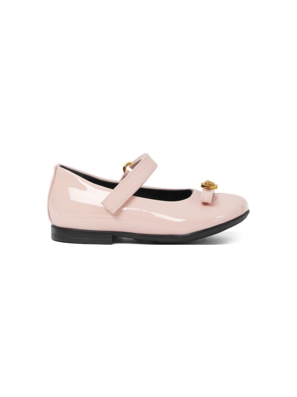 

Versace Kids лакированные балетки Medusa, розовый