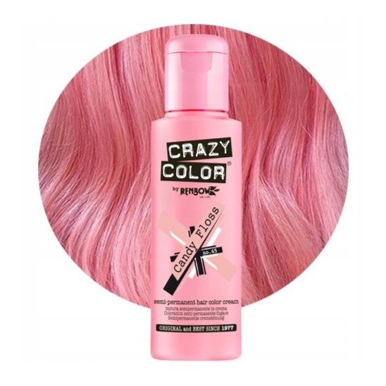 

Крем-краска для волос CRAZY COLOR № 65 - Сладкая вата - 100 мл